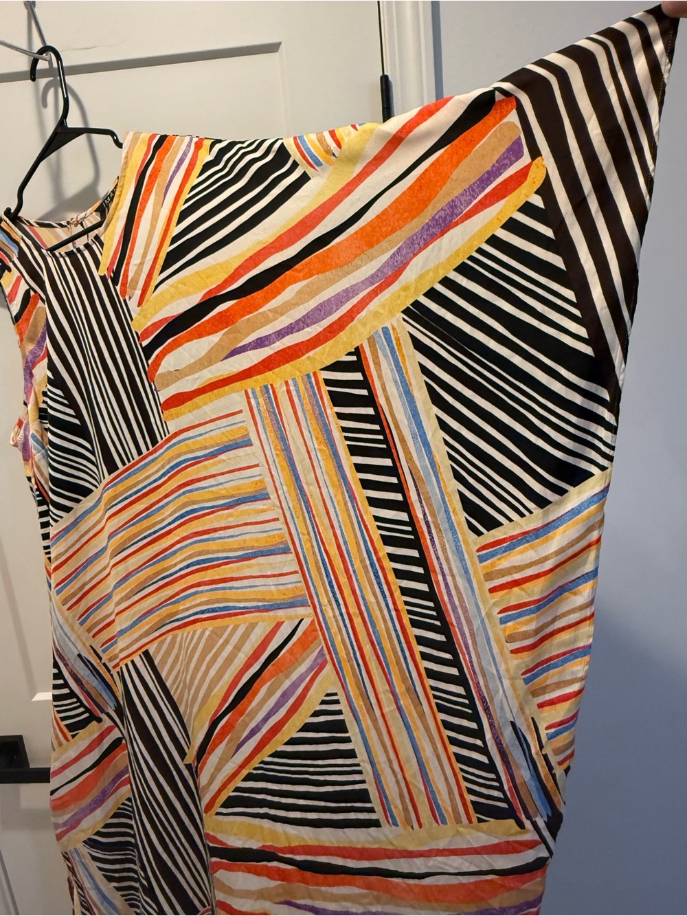 IMAN Multicolor Striped Abstract CoverUp